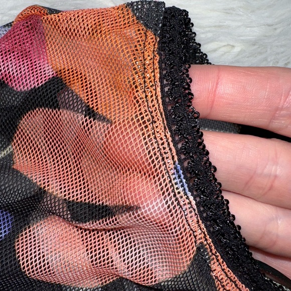 💐[ Dolls Kill ] X dELiA*s Colorful Floral Mesh Uptown Affair Maxi Dress - Picture 13 of 15